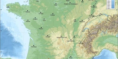 Mapa geograficzna Tuluzy